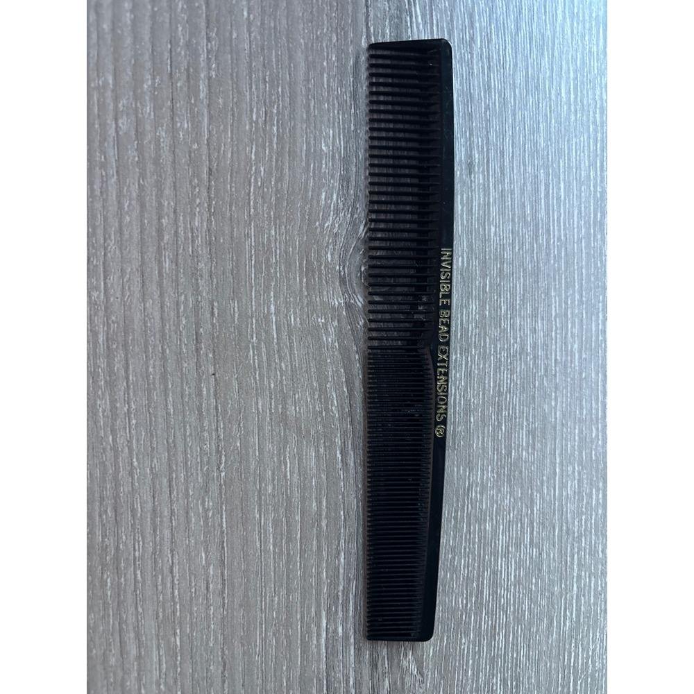Invisible Bead Extensions Professional Styling Comb Black with Integrated Ruler